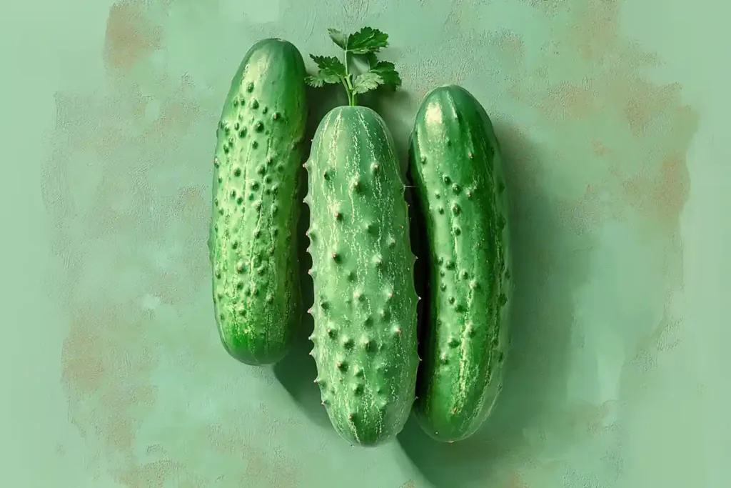 Fresh Mexican cucumbers, also known as cucamelons, resembling tiny watermelons, displayed on a wooden cutting board with sliced pieces.